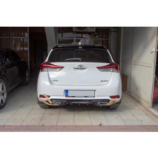 Difusor de parachoques trasero (2016-2018, imprimado para pintar) Toyota Auris 2012-2018 foto 2