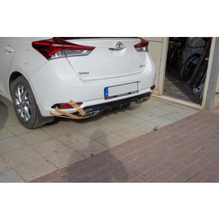 Difusor de parachoques trasero (2016-2018, imprimado para pintar) Toyota Auris 2012-2018 foto 4