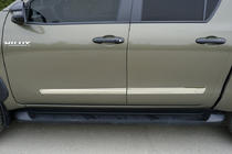 Toyota Hilux 2015- Cubiertas para molduras OmsaLine (4 uds, acero inoxidable) foto 2