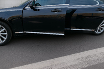 Volvo S90/V90 2016- Molduras Cromadas para Puertas (para V90, Acero Inoxidable) foto 3