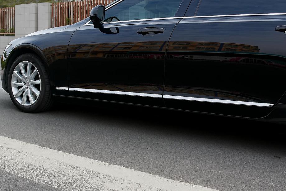 Volvo S90/V90 2016- Molduras Cromadas para Puertas (para V90, Acero Inoxidable) Image