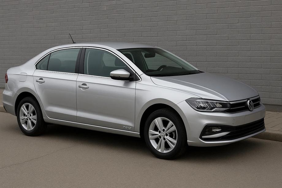 Volkswagen Polo 2017- Juego completo de molduras de ventanas (14 piezas, acero inoxidable) Image