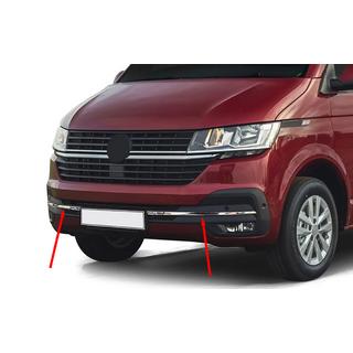 Moldura para parrilla del paragolpes 2019+ (4 uds., acero inoxidable) Volkswagen T6 2015-2024 foto 1