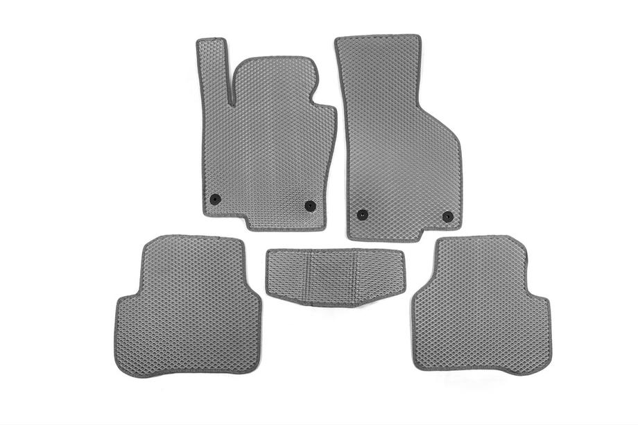 Volkswagen Passat B7 2012-2015 Alfombrillas EVA (EU, Gris) Image