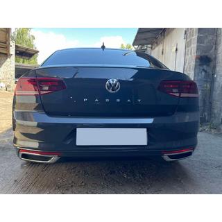 Embellecedores de escape V2 SD/SW (2019+, 3 uds, acero inoxidable) foto 1