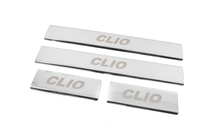 Renault Clio IV 2012-2019 Protecciones de umbral Carmos (4 uds, acero inoxidable) foto 2