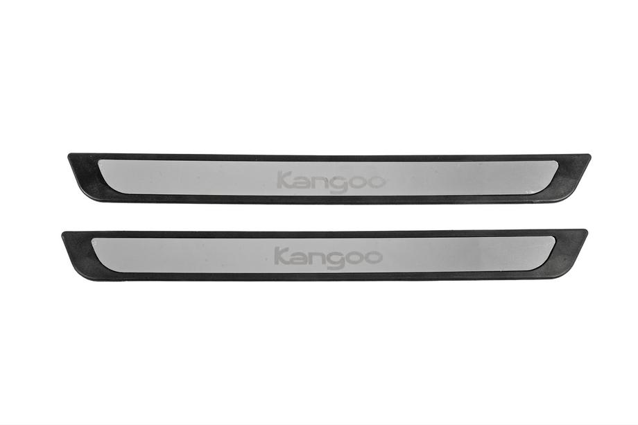 Renault Kangoo 2008–2020 Protector de umbral de puerta de acero inoxidable Carmos V2 (2 uds) Image
