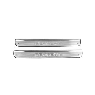 Protecciones de umbral Carmos V2 (2 uds, acero inoxidable) Peugeot 307 2001-2008 foto 1