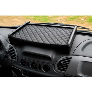 Estante de salpicadero (2000-2006, Negro con costura negra) Mercedes Sprinter W901/902/903/904/905 1995–2006 foto 1