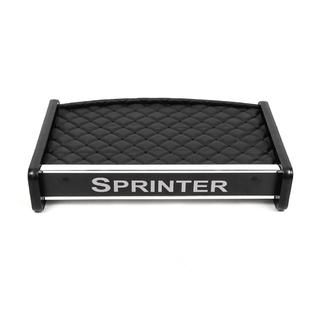 Estante de salpicadero (2000-2006, Negro con costura negra) Mercedes Sprinter W901/902/903/904/905 1995–2006 foto 3