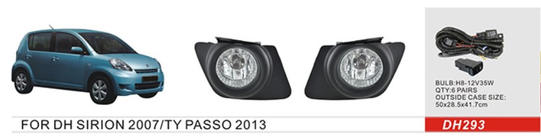 Daihatsu Sirion 2005-2015 Kit de Faros Antiniebla foto 1