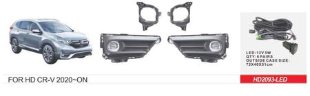 Honda CRV 2017-2022 Faros Antiniebla 2019-2022 Tipo US (LED V1) foto 1