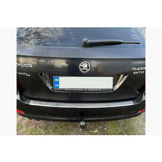 Protector de parachoques trasero Carmos (SD/SW, acero inoxidable) Skoda Octavia II A5 2006-2010 foto 1
