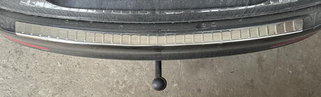 Skoda Octavia II A5 2010-2013 Protector de parachoques trasero Carmos (SD/SW, acero inoxidable) foto 3