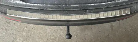 Skoda Octavia II A5 2010-2013 Protector de parachoques trasero Carmos (SD/SW, acero inoxidable) foto 3