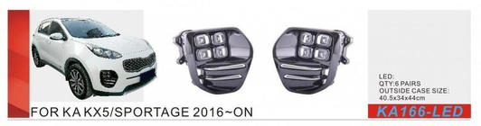 Kia Sportage 2015-2021 Faros antiniebla 2015-2018 (Halógenos) foto 1