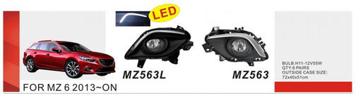 Mazda 6 2012-2024 Faros antiniebla 2013-2015 (2 uds, halógenos) foto 1
