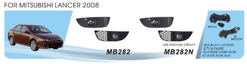 Mitsubishi Lancer X 2008- Faros antiniebla (2 uds, halógeno) foto 1