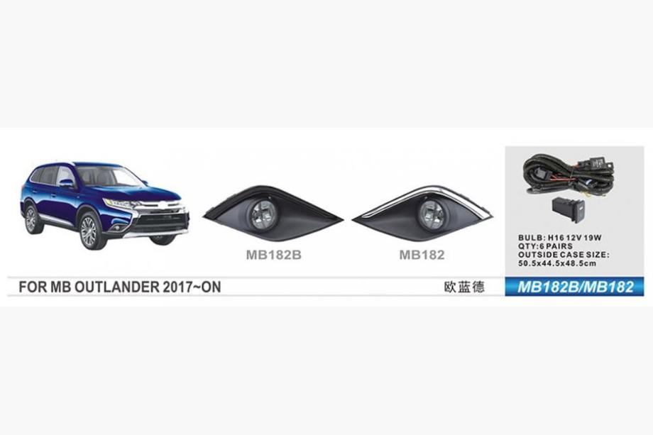 Mitsubishi Outlander 2012-2021 Faros antiniebla 2015-2021 (2 uds, Halógeno) Image