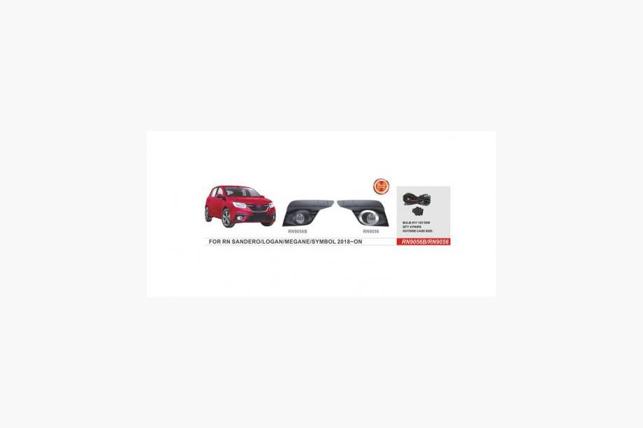 Renault Sandero 2013-2022 Faros antiniebla 2018-2021 (2 uds, Halógenos) Image