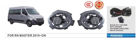 Renault Master 2011-2023 Faros antiniebla 2015-2020 (2 uds, Halógenos) foto 3