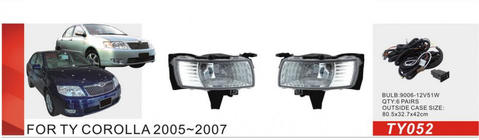 Toyota Corolla 2002-2007 Faros antiniebla 2004-2007 (2 uds, Halógenos) foto 1
