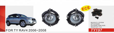 Toyota Rav 4 2006-2013 Faros antiniebla 2006-2008 (2 uds, Halógenos) foto 1