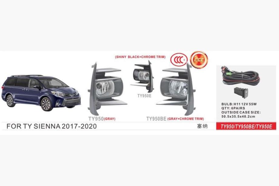 Toyota Sienna 2010-2020 Faros antiniebla 2017-2020 (2 uds, halógenos) Image