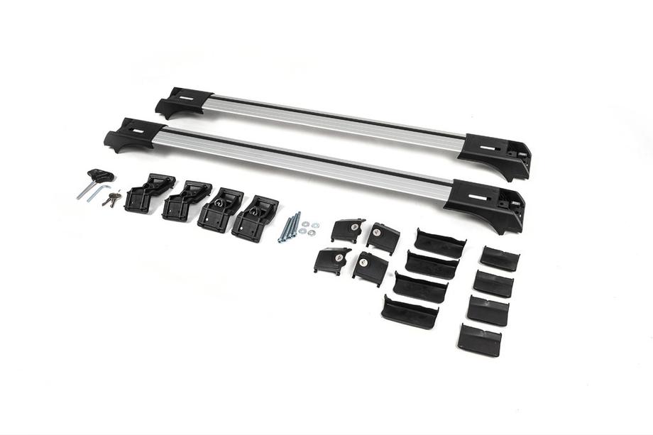 Peugeot Partner Tepee 2008-2018 Barras de techo para rieles con llave Skybar V1 (juego de 2) Foto 7