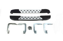 Volkswagen Crafter 2006-2016 Estribos Laterales DOT-Line detrás de la rueda (2 uds., Aluminio) Larga foto 1