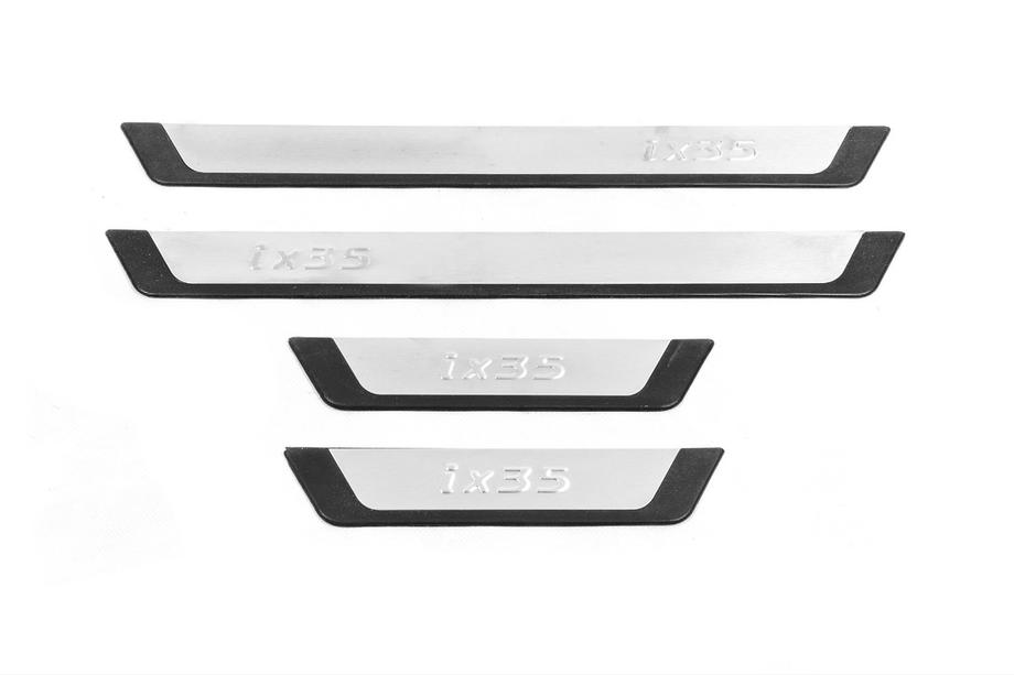 Hyundai IX-35 2010-2015 Protector de estribos Omsa Flexill (4 uds, acero inoxidable) Image