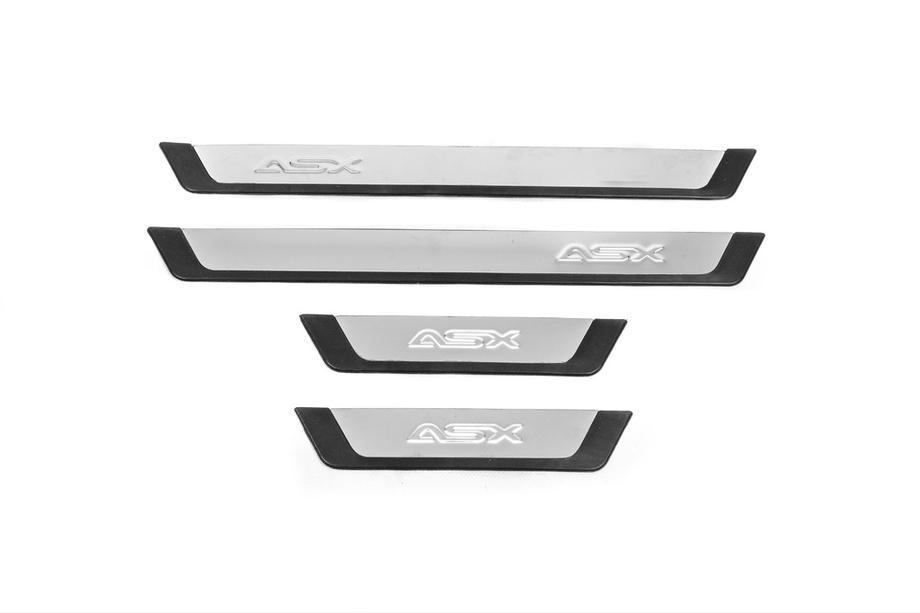 Mitsubishi ASX 2010-2023 Protector de umbral Flexill (4 uds, acero inoxidable) Image