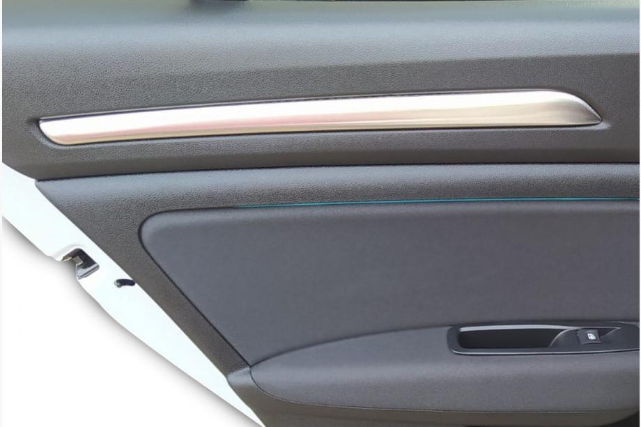 Renault Megane IV 2016-2025 Cubiertas de umbral interior de puerta en acero inoxidable (4 uds) Foto 1