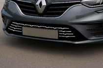 Renault Megane IV 2016-2025 Molduras protectoras de parachoques trasero 2021+ (7 uds, acero inoxidable) foto 1
