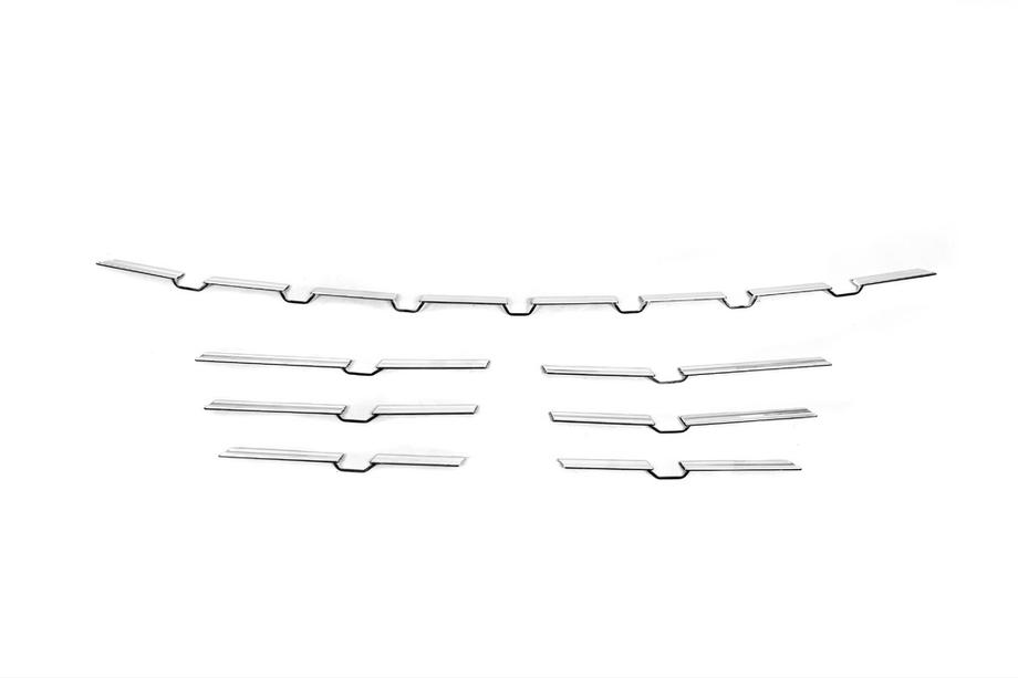 Renault Megane IV 2016-2025 Molduras protectoras de parachoques trasero 2021+ (7 uds, acero inoxidable) Foto 2