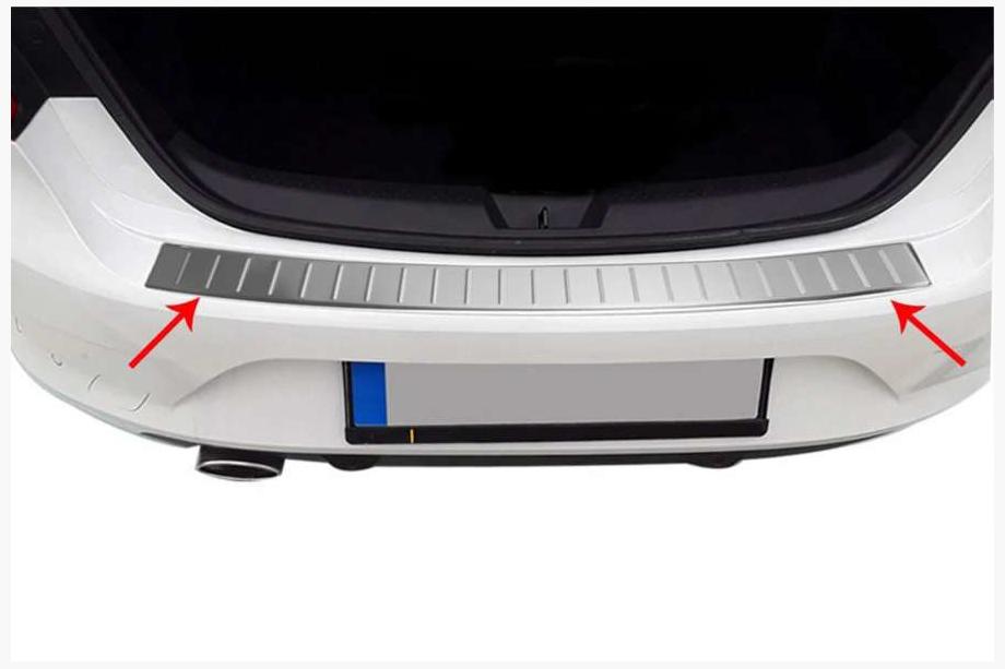 Renault Megane IV 2016-2025 Protector de Parachoques Trasero OmsaLine (SD, Acero Inoxidable) Image
