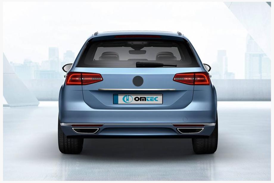 Volkswagen Passat B8 2015-2023 Moldura sobre matrícula SW (OmsaLine, acero inoxidable) Image