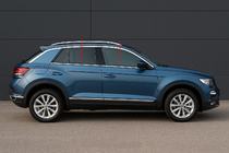 Volkswagen T-Roc 2017-2025 Molduras de ventanas acero inoxidable (4 uds) foto 1