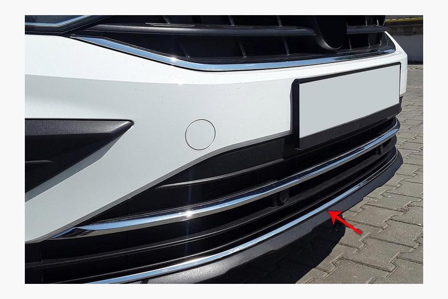 Volkswagen Tiguan 2016-2023 Protector de Parachoques Delantero en Acero Inoxidable 2020+ Image