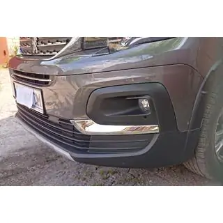 Cubiertas para faros antiniebla (2 uds., acero inoxidable)