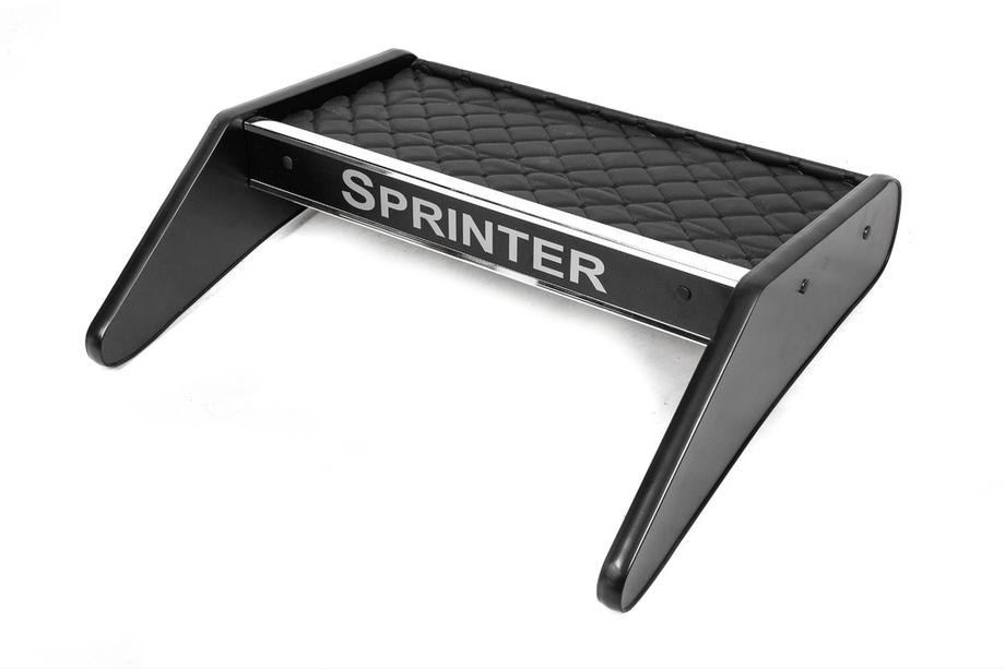 Mercedes Sprinter W906 2006–2018 Estante para salpicadero (Negro con costura negra) Image