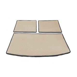 Alfombrilla de maletero 3 piezas (EVA, beige) (7 plazas) Audi Q7 2005-2015 foto 1