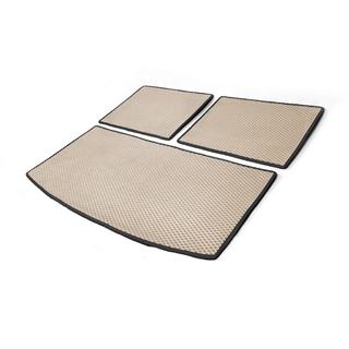 Alfombrilla de maletero 3 piezas (EVA, beige) (7 plazas) Audi Q7 2005-2015 foto 2