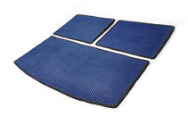 Audi Q7 2005-2015 Alfombrilla de maletero 3 piezas (EVA, azul) (7 plazas) foto 2