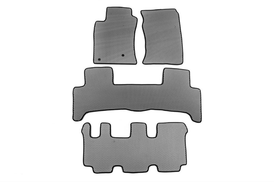 Toyota Land Cruiser Prado 120 2002-2009 Alfombrillas EVA (3 Filas, Grises) Image