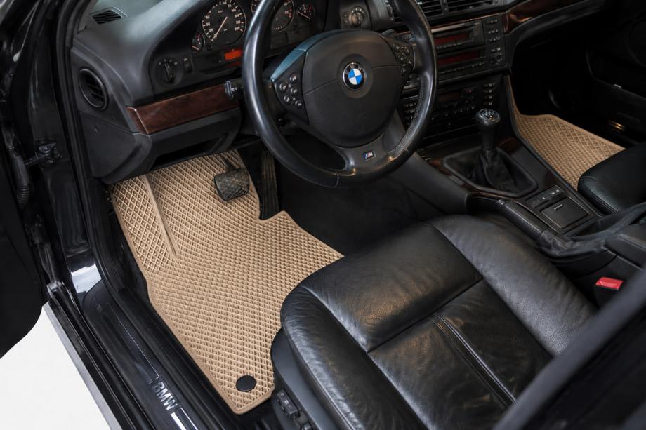 BMW 5 Series E39 1996-2003 Alfombrillas EVA (Beige) Image
