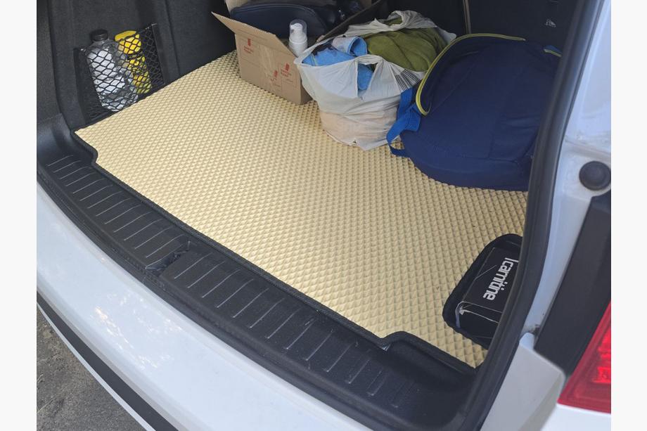 BMW X3 F25 2011-2018 Alfombrilla de maletero (EVA, Beige) Foto 1