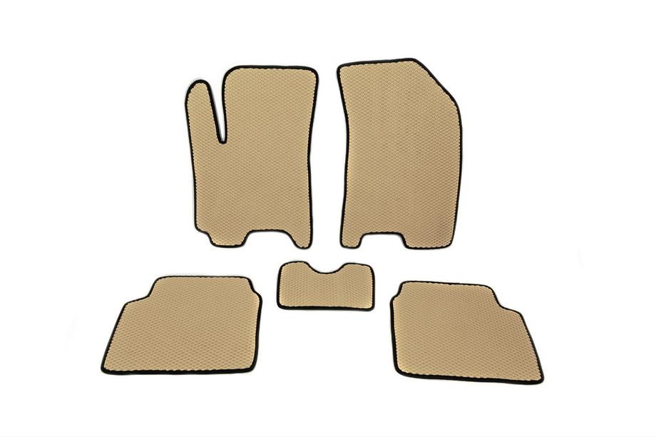 Chevrolet Aveo T250 2005-2011 Alfombrillas EVA (Beige) Image