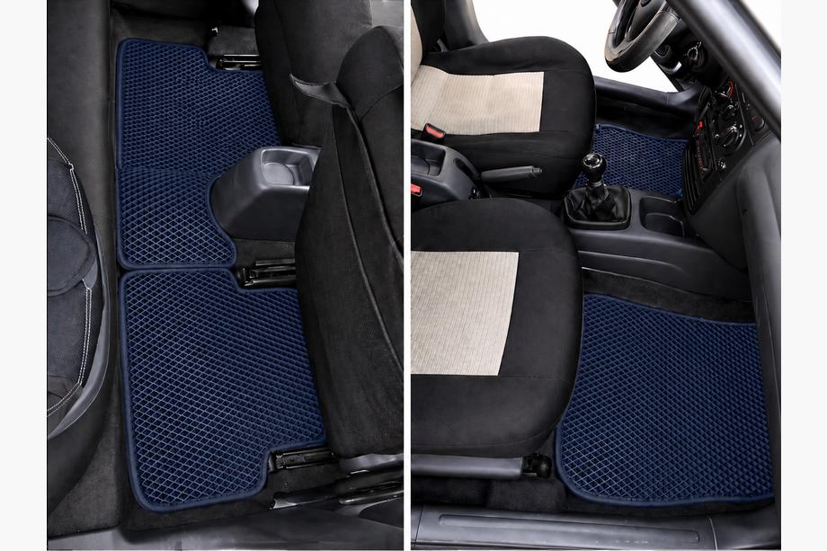 Daewoo Lanos 1998-2017 Alfombrillas EVA (Azules) Image