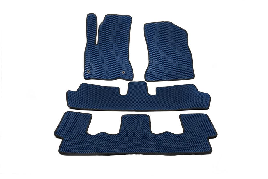 Citroen C-4 Picasso 2006-2013 Alfombrillas EVA (3 Filas, Azul) Image